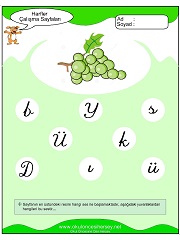 Ü Sesi Çalışma Sayfaları